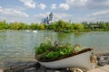 Fairy tale castle in Sazova Science Art and Cultural Park. Eskisehir City, Turkey.