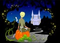 fairy tale character, cinderella after the ball Royalty Free Stock Photo