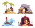 Fairy Tale Characters Concept Icons Set Royalty Free Stock Photo