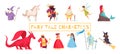Fairy Tale Characters Set Royalty Free Stock Photo