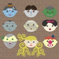 Fairy tale characters of the world Royalty Free Stock Photo