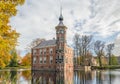 Fairy-tale Dutch castle Bouvigne in the autumn season Royalty Free Stock Photo