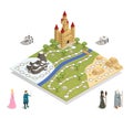 Fairy Tale Gameboard Isometric Composition Royalty Free Stock Photo
