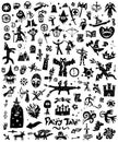 Fairy tale , history - doodles , silhouettes ,sign and symbols