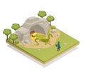 Fairy Tale Isometric Composition Royalty Free Stock Photo