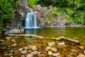 Fairy-tale landscape, Eas Chia-Aig waterfalls, Highlands, Scotland Royalty Free Stock Photo