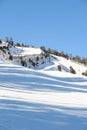 Fairy-tale mountains, Europe, the Principality of Andorra, the eastern Pyrenees, the sector of skiing Pal. Royalty Free Stock Photo