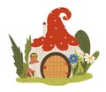 Fairy tale mushroom house concept Royalty Free Stock Photo