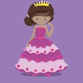 fairy tale princesses purple dress pink 13