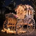 Fairy Tale Ride: A Horse-Drawn Carriage to Happily Ever After Royalty Free Stock Photo