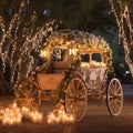 Fairy Tale Ride: A Horse-Drawn Carriage to Happily Ever After Royalty Free Stock Photo