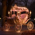 Fairy Tale Ride: A Horse-Drawn Carriage to Happily Ever After Royalty Free Stock Photo