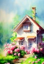 Fairy tale rustic country house