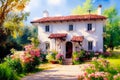 Fairy tale rustic country house