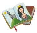 Fairy tales books - princess and castle