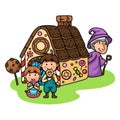 Fairy tales,Hansel and Gretel.isolate