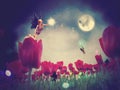 Fairy and Tulips