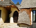 Fairy Valley Clay Castle, Fairy Valley, Hobbit Castle in Transylvania built of clay and sand. architectural details