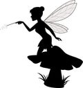 Fairy Waving Her Wand Royalty Free Stock Photo