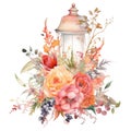 Fairy Wedding Floral Luxury Modern Lamp Clipart Watercolor Sublimation Decoration