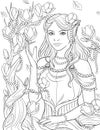 Fairyland Beauties Coloring Page For Adult