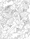 Fairyland Beauties Coloring Page For Adult