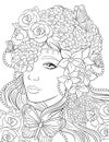 Fairyland Beauties Coloring Page For Adult