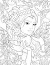 Fairyland Beauties Coloring Page For Adult