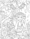 Fairyland Beauties Coloring Page For Adult