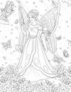 Fairyland Beauties Coloring Page For Adult