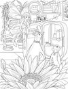 Fairyland Beauties Coloring Page For Adult