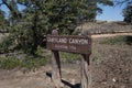 Fairyland Canyon Overlook Sign Royalty Free Stock Photo