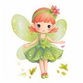 Fairyland dreams: cute clipart Royalty Free Stock Photo