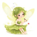 Fairyland dreams: cute clipart Royalty Free Stock Photo