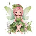 Fairyland dreams: cute clipart Royalty Free Stock Photo