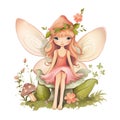 Fairyland dreams: cute clipart Royalty Free Stock Photo