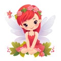 Fairyland dreams: cute clipart Royalty Free Stock Photo