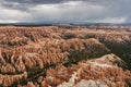 Fairyland Point under clouds at Bryce National Park