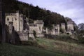 Beautiful Gwrych castle ruin landscape.