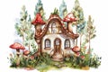 Fairytale Cottage Enchanted Royalty Free Stock Photo