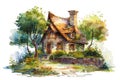 Fairytale Cottage Enchanted Royalty Free Stock Photo