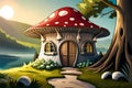 Fairytale home - Tiny toadstool mushroom house