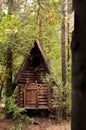 Fairytale house of Baba Yaga in the park Royalty Free Stock Photo