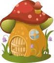 fairytale house. illustration of fairytale house Royalty Free Stock Photo