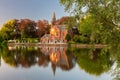 Lake Minnewater in Bruges, Belgium Royalty Free Stock Photo