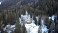 Fairytale medieval castle Savoia in Valle d`Aosta north of Italy.