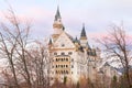 Fairytale Neuschwanstein Castle, Bavaria, Germany Royalty Free Stock Photo