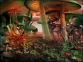 Fairytale scenery with mushrooms
