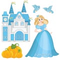 Fairytale Set Cute Princess Cinderella