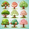 fairytale tree with sweets Royalty Free Stock Photo